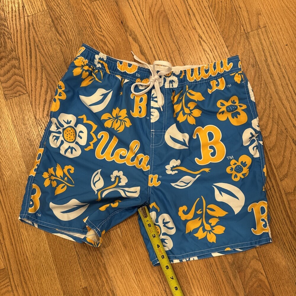 Men's UCLA Bruins Swim Trunks Floral Swim Shorts XL - Picture 6 of 7